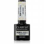 Claresa UV/LED Top Bubble Geelpealislakk matt varjund Gold 5 g