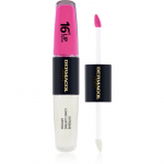 Dermacol 16H Lip Colour Kauap&uuml;siv huulepulk ja huulel&auml;ige varjund 18 Cotton Candy 2x4 ml