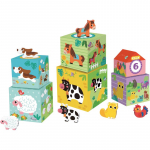 2Kids Toys Animal Blocks kuubikud puidust 12m+ 12 tk