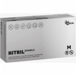 Espeon Nitril Sparkle Pearlescent Silver puudrita nitriilkindad suurus M 2x50 tk
