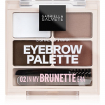 Gabriella Salvete Eyebrow Palette T&auml;iuslik komplekt kulmudele varjund 02 In My Brunette Era 5.2 g