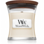 Woodwick White Tea & Jasmine l&otilde;hnak&uuml;&uuml;nal puidust taht 85 g