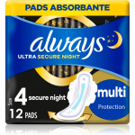 Always Ultra Secure Night H&uuml;gieenisidemed 12 tk