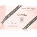 Apivita Natural Soap Rose & Black Pepper Puhastav seep 125 g