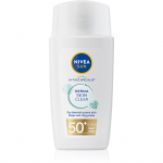 Nivea SUN Derma Skin Clear N&auml;o p&auml;ikesekaitse ebat&auml;iuslikule nahale SPF 50+ 40 ml