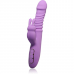 Pipedream Fantasy For Her Thrusting Silicone Rabbit kliitori stimulaatoriga vibraator 23,5 cm