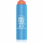Rimmel Kind & Free multifunktsionaalne meik silmade, huulte ja n&auml;ole varjund 002 Peachy Cheeks 5 g