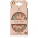 SOSU Cosmetics Salon Nails Kunstk&uuml;&uuml;ned varjund Soft Sage 30 tk