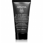 Apivita Cleansing Black Detox Jelly Cleanser Puhastav geel aktiivs&ouml;ega 50 ml