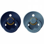 BIBS Colour Natural Rubber Size 1: 0+ months lutt Deep Space / Petrol 2 tk