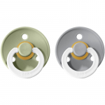 BIBS Colour Natural Rubber Size 2: 6+ months lutt Sage Night / Cloud Night 2 tk
