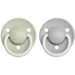 BIBS De Lux Natural Rubber Night Size 1: 0+ months lutt Sage / Cloud 2 tk