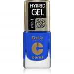 Delia Cosmetics Coral Hybrid Gel Geelk&uuml;&uuml;nelakk ilma UV / LED-lampide kasutamiseta varjund 126 11 ml