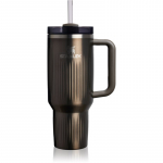 Stanley Quencher H2.O FlowState&trade; Fluted Tumbler k&otilde;rrega roostevabast terasest joogitops suur Gunmetal Shine 1180 ml