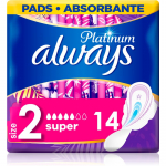 Always Platinum Super Size 2 H&uuml;gieenisidemed 14 tk
