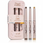 Barry M Dazzle & Define Metallic Crayon Metalliktooni silmalainer s&auml;&auml;stupakk 3 x 1,4 g