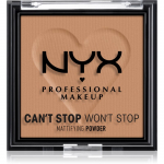 NYX Professional Makeup Can't Stop Won't Stop Mattifying Powder Matistav puuder varjund 07 Caramel 6 g
