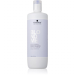 Schwarzkopf Professional Blondme Bond Repair Purple Shampoo Lilla &scaron;ampoon blondidele juustele 1000 ml