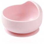 BabyOno Siilicone Plate 6m+ silikoonist kausike iminapaga 6 m+ Pink 1 tk