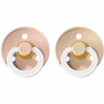 BIBS Colour Natural Rubber Size 2: 6+ months lutt Blush Night / Vanilla Night 2 tk