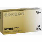 Espeon Nitril Sparkle Pearlescent Gold puudrita nitriilkindad suurus M 2x50 tk