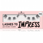 essence LASHES TO IMPRESS Kunstripsmed liimiga 8 tk