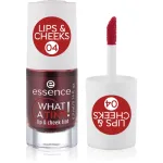 essence WHAT A TINT! Vedel p&otilde;sepuna ja huulel&auml;ige varjund 04 Strawberry Rush 4.9 ml