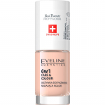 Eveline Cosmetics Nail Therapy Care & Colour K&uuml;&uuml;nepalsam kuus-&uuml;hes varjund Nude 5 ml