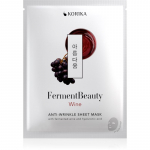KORIKA FermentBeauty Anti-wrinkle Face Sheet Mask with Fermented Wine and Hyaluronic Acid Kortsudevastane n&auml;o lehtmask fermenteeritud riisi ja h&uuml;aluroonhappega 20 g