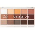MUA Makeup Academy Eyeshadow Collection 15 Shade Palette Lauv&auml;rvipalett varjund Obsession 12 g
