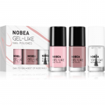 NOBEA Day-to-Day 3-Piece Nail Polish set with Top coat K&uuml;&uuml;nelakikomplekt Best of Nude Nails