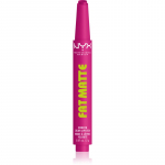 NYX Professional Makeup Fat Matte Huulepalsam matistava efektiga Fluffy Fuchsia 2 g