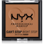 NYX Professional Makeup Can't Stop Won't Stop Mattifying Powder Matistav puuder varjund 08 Mocha 6 g