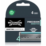 Wilkinson Sword Quattro Essential 4 Precision Sensitive Asendusterad 4 tk