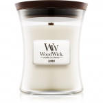 Woodwick Linen l&otilde;hnak&uuml;&uuml;nal puidust taht 275 g