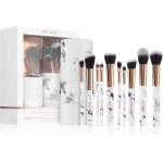 Zo&euml; Ayla Makeup Brush Set Marble 10 Piece Meigipintslite komplekt koos kotiga
