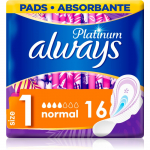 Always Platinum Normal Size 1 H&uuml;gieenisidemed 16 tk