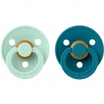 BIBS Colour Natural Rubber Size 2: 6+ months lutt Nordic Mint / Forest 2 tk