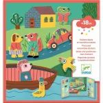 DJECO Thick Removable Stickers Animals kleebised 12m+ 1 tk