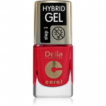 Delia Cosmetics Coral Nail Enamel Hybrid Gel Geelk&uuml;&uuml;nelakk varjund 145 11 ml