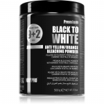 Kaypro Black To White Anti Yellow/Orange Bleaching Powder Helendav puuder juustele professionaalseks kasutamiseks 500 g