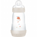 MAM Perfect Star Anti-colic Bottle koolikuid ennetav pudel 2m+ Beige 260 ml
