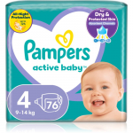 Pampers Active Baby Size 4 &uuml;hekordsed m&auml;hkmed 9-14 kg 76 tk