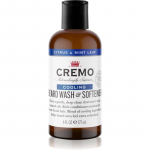 Cremo 2 in 1 Beard Wash & Softener Habeme&scaron;ampoon  Mle Citrus & Mint Leaf 177 ml
