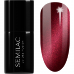 Semilac UV Hybrid Silk Effect Geelk&uuml;&uuml;nelakk UV / LED lambiga kasutamiseks varjund 467 Red Candle Flash 7 ml