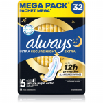 Always Ultra Secure Night Extra Size 5 H&uuml;gieenisidemed &ouml;&ouml; 32 tk