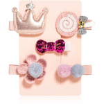 BrushArt KIDS Little princess hair clip set Juuksen&otilde;elad Pink