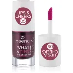 essence WHAT A TINT! Vedel p&otilde;sepuna ja huulel&auml;ige varjund 05 Velvet Berry 4.9 ml