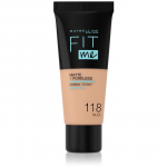 MAYBELLINE NEW YORK Fit Me! Matte+Poreless Matistav jumestus normaalsele ja rasusele nahale varjund 118 Nude 30 ml