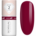 Semilac Easy Off Step 2 Geelk&uuml;&uuml;nelakk UV / LED lambiga kasutamiseks varjund Cherry Coke 7 ml